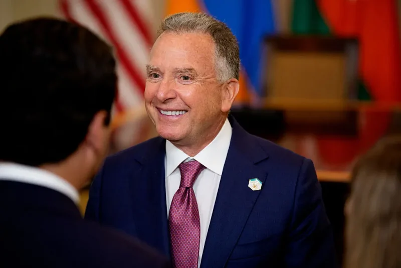 WASHINGTON, DC - AUGUST 08: U.S. Special Envoy to the Middle East Steve Witkoff arrives before U.S. President Donald Trump, Azerbaijani President Ilham Aliyev, and Armenian Prime Minister Nikol Pashinyan participates in a signing ceremony in the State Dining Room of the White House on August 8, 2025 in Washington, DC. The agreement signed to during the ceremony is intended to bring an end to the conflict between Armenia and Azerbaijani that has lasted for decades. (Photo by Andrew Harnik/Getty Images)