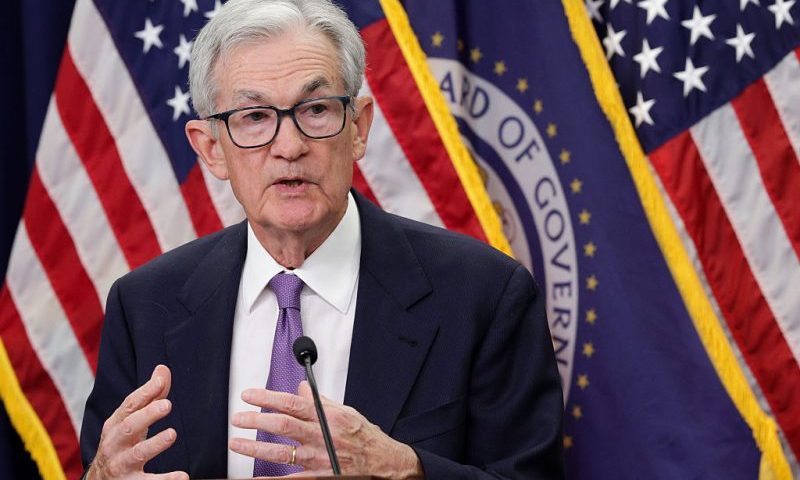 WASHINGTON, DC - OCTOBER 29: Federal Reserve Chair Jerome Powell speaks during a news conference following a meeting of the Federal Open Market Committee at the Federal Reserve on October 29, 2025 in Washington, DC. For the second straight month, Powell announced a quarter-point cut to the federal funds rate, bringing rates down to a new range of 3.75 percent to 4 percent. (Photo by Alex Wong/Getty Images)