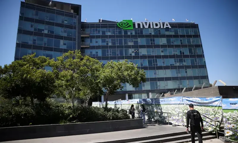 The NVIDIA facility at the High-tech park at Yokne'am, in northern Israel July 9, 2025. REUTERS/Shir Torem