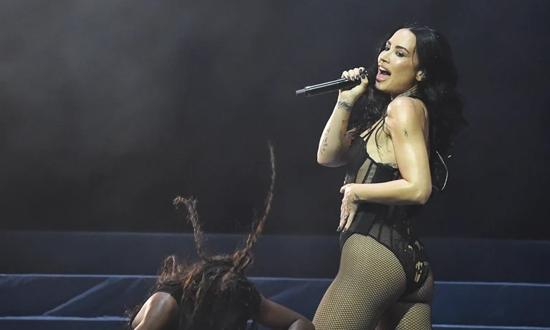 Demi Lovato performs at “One Night Only” on Sunday, Oct. 26, 2025, at Hollywood Palladium in Los Angeles. (Photo by Richard Shotwell/Invision/AP)