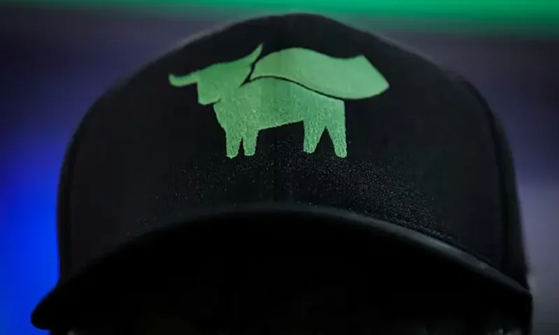 A guest wears a hat during the Beyond Meat IPO at the Nasdaq Market site in New York, U.S., May 2, 2019. REUTERS/Brendan McDermid/File Photo