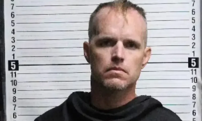 Suspected gunman Nigel Edge of shown in this booking photo released by police, September 28, 2025. Southport Police Department