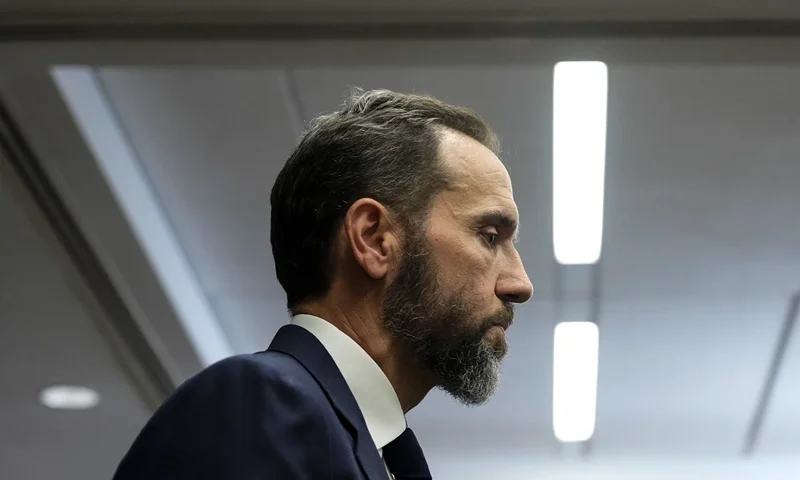 WASHINGTON, DC - AUGUST 01: Special Counsel Jack Smith departs after delivering remarks on a recently unsealed indictment including four felony counts against former U.S. President Donald Trump on August 1, 2023 in Washington, DC. Trump was indicted on four felony counts for his alleged efforts to overturn the 2020 election. (Photo by Drew Angerer/Getty Images)