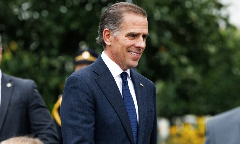 Hunter Biden, son of President Joe Biden is seen on the South Lawn of the White House on Monday, September 30, 2024 in Washington, District of Columbia. President Biden hosted the US Olympic and Paralympic athletes for a celebration of their achievements in the 2024 Summer Olympics in Paris, France. (Photo by Aaron Schwartz / Middle East Images / Middle East Images via AFP) (Photo by AARON SCHWARTZ/Middle East Images/AFP via Getty Images)