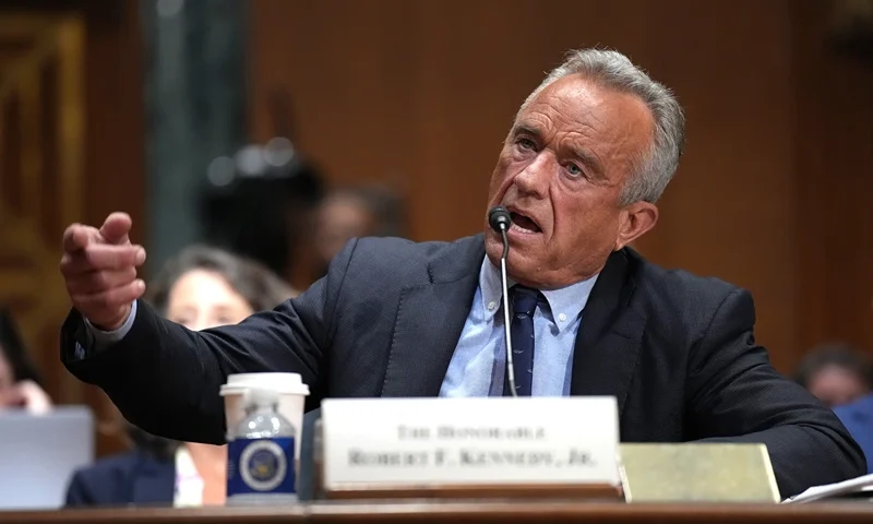 WASHINGTON, DC - SEPTEMBER 04: Health and Human Services Secretary Robert Kennedy Jr. testifies before the Senate Finance Committee at the Dirksen Senate Office Building on September 04, 2025 in Washington, DC. The committee met to hear testimony on President Trump's 2026 health care agenda. (Photo by Andrew Harnik/Getty Images)