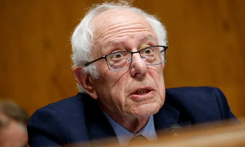 WASHINGTON, DC - SEPTEMBER 17: Ranking member Sen. Bernie Sanders (I-VT) speaks during a hearing with the Senate Committee on Health, Education, Labor, and Pensions in the Dirksen Senate Office Building on September 17, 2025 in Washington, DC. The committee is hearing testimony from fired CDC employees and the implications on children’s health. (Photo by Kevin Dietsch/Getty Images)