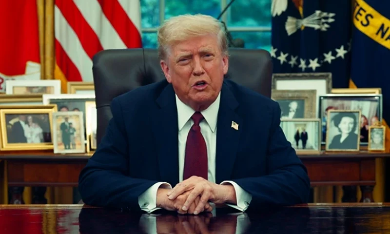 (Photo via: screenshot taken from President Donald Trump's Sept. 10th Truth Social video)